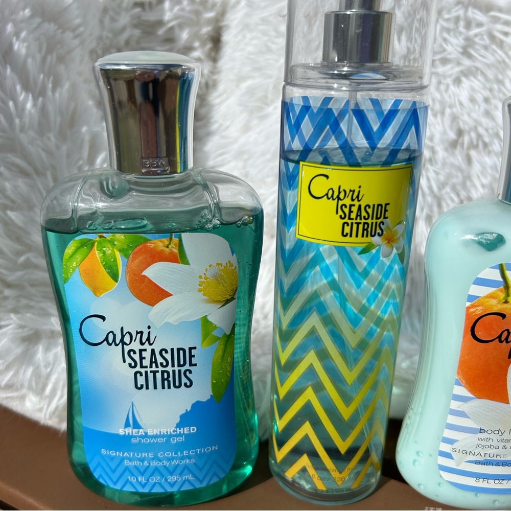 Bath & Body Works Capri Seaside Citrus Full Size Three Item Set NEW Discontinued - Picture 4 of 15